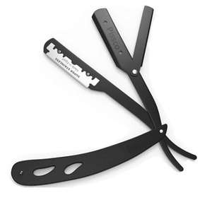 Rasoir droit en acier inoxydable personnalisé pour hommes, rasoir droit avec logo personnalisé, rasoirs de barbier en acier inoxydable pour hommes - Product Image 1