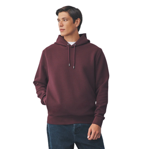 NUEVA Sudadera con Capucha Texturizada Color Granate, Unisex, Tejido Premium, Sudadera con Capucha Informal de Invierno, Ropa de Calle, Fabricante Mayorista - Product Image 6