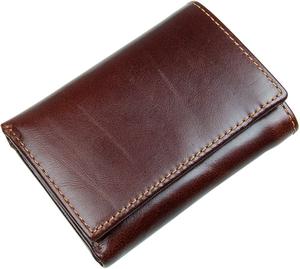 Cartera delgada de cuero genuino para hombre de moda superior, protección RFID, múltiples ranuras para tarjetas, tarjetero de diseñador, cremallera, monedero corto sólido - Product Image 5