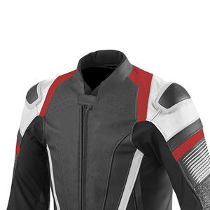 Veste de motard pour hommes en tissu de cuir de vachette personnalisé/Veste de motard à manches longues en matériau de protection - Product Image 4