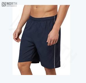 Shorts de sport pour hommes de haute qualité, style streetwear, été, fitness, personnalisés, sublimés, en molleton français, tissu éponge, poches décoratives - Product Image 1