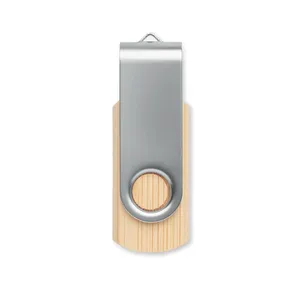 Memoria USB de Bambú Techmate, Gadget Ecológico para Fines Promocionales - Product Image 3