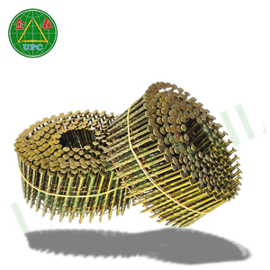 สกรูขดลวดลวดเหล็กสำหรับการผลิตพาเลท1-1/4 "x 0.083 14000ชิ้นก้านเรียบ - Product Image 4