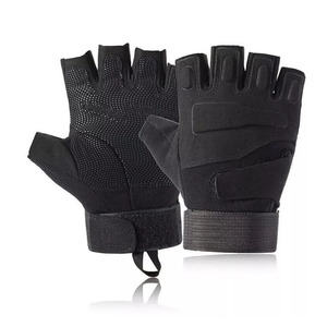 Gants de moto en cuir tout temps JNM Safety avec jointures en fibre de carbone et ampoules LED - Product Image 1
