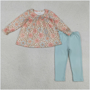 Ensemble de vêtements pour filles GLP1195, motif fleurs d'automne - Product Image 3