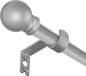 Ensemble de tringle à rideaux en fer Design moderne Longueur réglable 28-48 pouces Résistant antirouille pour Diwali Ramadan Matériau métallique durable - Product Image 1