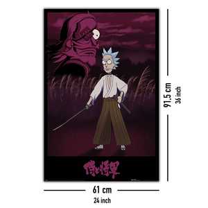 Póster de lienzo de Rick y Morty Samurai Rick de estilo moderno para decoración de pared - Product Image 5