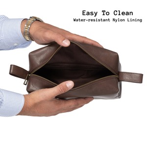 Wholesale Makeup <b>Bag</b> Custom Logo Portable Leather <b>Toiletry</b> <b>Waterproof</b> Travel Makeup <b>Bag</b> LYG-0063 - Product Image 6