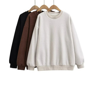 Sudaderas de Hombre al por Mayor, Cuello Redondo, Manga Larga, 100% Algodón, Felpa, Diseño Sólido de Invierno, Personalizable - Product Image 6