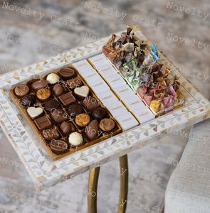 Handmade Elegant Acacia Wood Serving Tray Chocolate <b>Sweets</b> Dessert Display Stand for Weddings <b>Birthday</b> Parties Decorative - Product Image 3