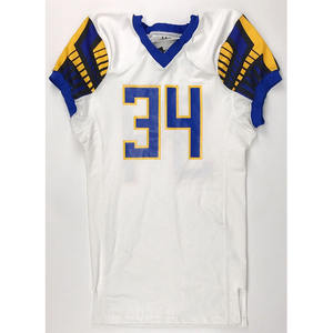 Uniforme de Fútbol Americano Personalizado 2025, Superventas, 100% Poliéster, Transpirable, de Secado Rápido, Tallas Grandes, Mangas Cortas - Product Image 1