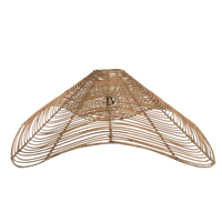 Abat-jour en rotin naturel tissé à la main, écologique et unique, décoration moderne rustique pour la maison, pour le salon, vente en gros, fabriqué au Vietnam