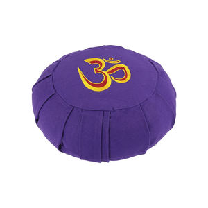 Cojín Redondo de Meditación Zafu Más Vendido con Detalles Plegados, Bordado Superior, Relleno de Algodón 100% y Trigo Sarraceno a Precio de Mercado - Product Image 1