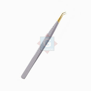 Pince à cils en acier inoxydable de haute qualité avec logo personnalisé Outil de beauté de précision pour l'extension des cils - Product Image 3