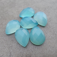 Calcedoine bleue naturelle authentique, taille ovale, qualité AAA, toutes tailles disponibles pour la fabrication de bijoux