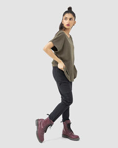 Camiseta de Mujer al por Mayor, Nueva, de Primera Calidad, Informal de Verano, con Decoración de Botones, Métodos de Impresión Digital - Product Image 4