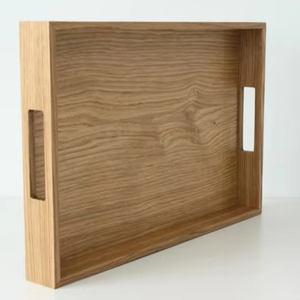 Bandeja de Servicio de Mesa Hecha a Mano Personalizada, Madera Ecológica con Acabado Pulido, Diseño Elegante con Tema Budista para Regalos en el Hogar - Product Image 1