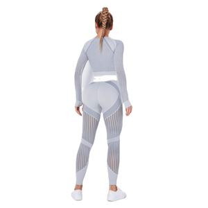 Vente en gros personnalisé Ensemble yoga, fitness, séchage rapide, respirant, ensemble yoga pour le sport pour femmes, ensemble yoga sans couture en nylon, élasthanne - Product Image 6