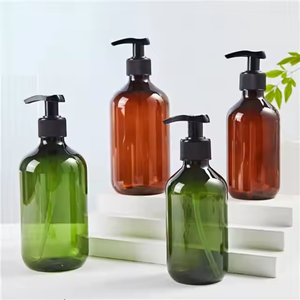 Free Samples Custom 310ml 500ml PET Plastic Boston Shampoo <b>Bottle</b> with <b>Pump</b> Vietnam Manufactory Cylinder Shape - Product Image 4
