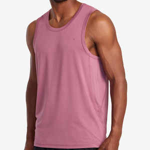 Camiseta sin mangas 100% algodón personalizada al por mayor para hombres transpirable tejido gimnasio Fitness culturismo sin mangas diseño impreso - Product Image 6