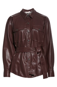 Blouson d'hiver en cuir chaud et élégant pour femme - Product Image 4