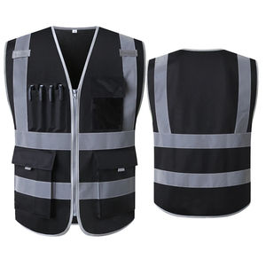 Chaqueta de Seguridad Reflectante de Alta Visibilidad con Múltiples Bolsillos y Logotipo Personalizado, Chaleco de Seguridad de Alta Visibilidad para Ingenieros con Logotipo OEM - Product Image 4