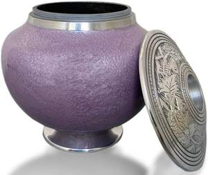 Urna de cremación de vela para cenizas humanas-Urna de vela púrpura grande-Urna decorativa para exhibición de cenizas en casa-Hermosa moderna - Product Image 3