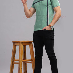 Camiseta Casual para Hombre con Cierre Clásico de Tres Botones en Tejido de Punto para Oficina y Fin de Semana - Product Image 5