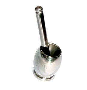 Ensemble mortier et pilon en acier inoxydable pur exportateur de cuisine Khalbatta Okhli Khal Musal Dasta Ural Kundi Sota Kharal Masher - Product Image 1