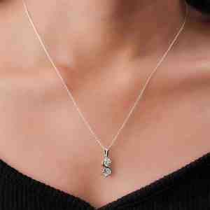 Anillo de Plata 925 con Dos Piedras de Moissanita de Corte Brillante VS1 de 1.01CT, Diseño Clásico de Constelación, Certificado por Terceros, Regalo para Ella - Product Image 2