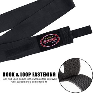 Vente en gros de bandages de boxe Muay Thai FARABI SPORTS - Qualité supérieure, écologiques, fermeture velcro personnalisée en polyester, combo unisexe pour la boxe - Product Image 2