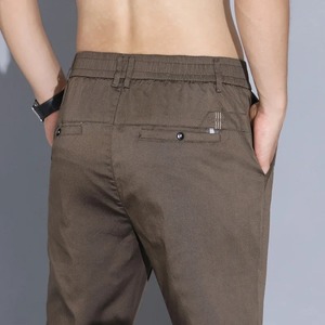 2025 New Men's <b>High</b> Quality Casual Autumn Cotton Eco-Friendly Sweatpants Straight Slim <b>Elastic</b> Mid <b>Waist</b> Jogger <b>Trousers</b> - Product Image 6