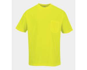 ANSI Hi Vis Reflective Safety T-<b>Shirt</b> for <b>Men</b> Breathable Waterproof Fluorescent Thermal for Airport Traffic Roadway Security - Product Image 5