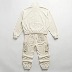 Ensemble survêtement homme 2026 en nylon coupe-vent, délavé à l'acide, uni, pour veste et pantalon baggy, streetwear, personnalisable, vente en gros, OEM - Product Image 3