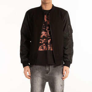 Chaqueta Bomber de Color Sólido para Hombre, Estilo Casual, Ajustada, Estilo Béisbol, Chaquetas Bomber para Hombre, Nueva Moda de Otoño, Alta Calidad - Product Image 1