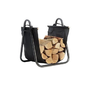 La mejor llegada Fancy Log Rack Fire Almacenamiento de madera Negro Uso en exteriores e interiores Diferentes estilos Metal Iron Log Rack - Product Image 3