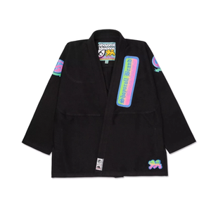 Preoffesional Trending Kimono Uniforme Negro Brasileño Jiu Jitsu BJJ Gis 100% Algodón Hombres Personalizar Shoyrol Lote 8 bolas RRI-JJ-34 - Product Image 1
