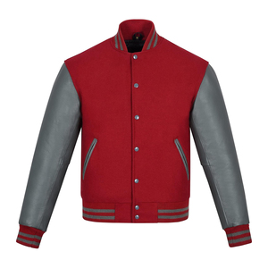 เสื้อแจ็คเก็ตวาร์ซิตี้ฤดูหนาวสำหรับผู้ชาย ผลิตในปากีสถาน ระบายอากาศได้ดี ไซส์ใหญ่ คอตั้ง สไตล์เบสบอลแบบวิทยาลัย - Product Image 1