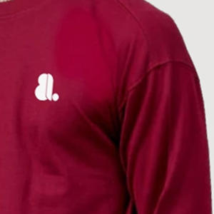 เสื้อยืดผู้ชายผ้าฝ้ายเนื้อหนา 220 กรัม สีพื้น สไตล์วินเทจลำลอง ไซส์ใหญ่ ระบายอากาศ แห้งเร็ว ไม่มีลาย - Product Image 3