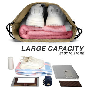 Hot Selling 100% Polyester <b>Waterproof</b> Drawstring Backpack With For Travel Sport Gym Customized High Quality Drawstring <b>Back</b> <b>Pack</b> - Product Image 4