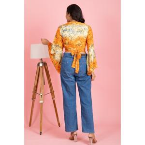 เสื้อครอปผ้าไหมระบายอากาศสำหรับผู้หญิง - Product Image 5