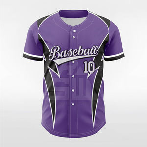 Maillot de baseball pour homme, vêtements d'entraînement, respirant, léger, séchage rapide, grande taille, 100% polyester, uni, teint, design personnalisable - Product Image 6