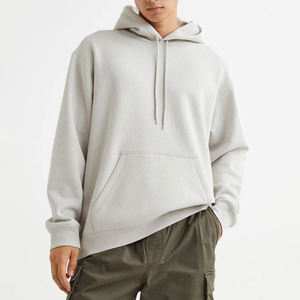 Sweat à capuche unisexe en coton coupe ample toutes saisons 2025, style streetwear décontracté avec poche kangourou, en polaire longue pour l'hiver - Product Image 5
