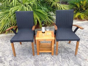 Adirondack โต๊ะด้านข้างแปลงสภาพเป็นรูปสี่เหลี่ยมผืนผ้าคู่สำหรับโรงแรมอพาร์ทเมนต์แบบเรียบง่ายลานห้องนั่งเล่นเฟอร์นิเจอร์ - Product Image 3