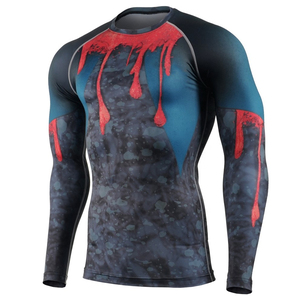 OEM personalizado de compresión MMA Rash Guard hombres sublimado impreso Sportwear - Product Image 2