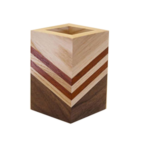 Creative Design Custom Shape <b>Pen</b> Pencil Or Other Stationery Item Storage Wooden <b>Holder</b> Office Desk <b>Pen</b> <b>Holder</b> - Product Image 2