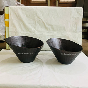 Bol à salade de fruits à design conique en argent et bronze Offre Spéciale pour hôtels et mélange de pâte de table bols décoratifs de cuisine à vendre - Product Image 6