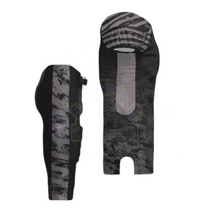 Conjunto de Uniforme de Fútbol Americano para Hombre, Camiseta Negra de Camuflaje con Número 23, Cuello en V Sublimado, Manga Corta, Ajuste Atlético que Absorbe la Humedad - Product Image 4