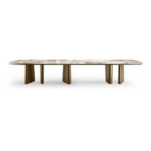 Albert XL Dining <b>Table</b> Modern Luxury Rectangle Design Convertible Expandable Classic Home Furniture Assembled Stable for Hotel - Product Image 3