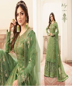 Vêtements de mariage de créateurs les plus choisis broderie en coton et soie travail dupatta avec costume salwar dames indiennes prêt-à-porter pour boutique apparelgarment - Product Image 1